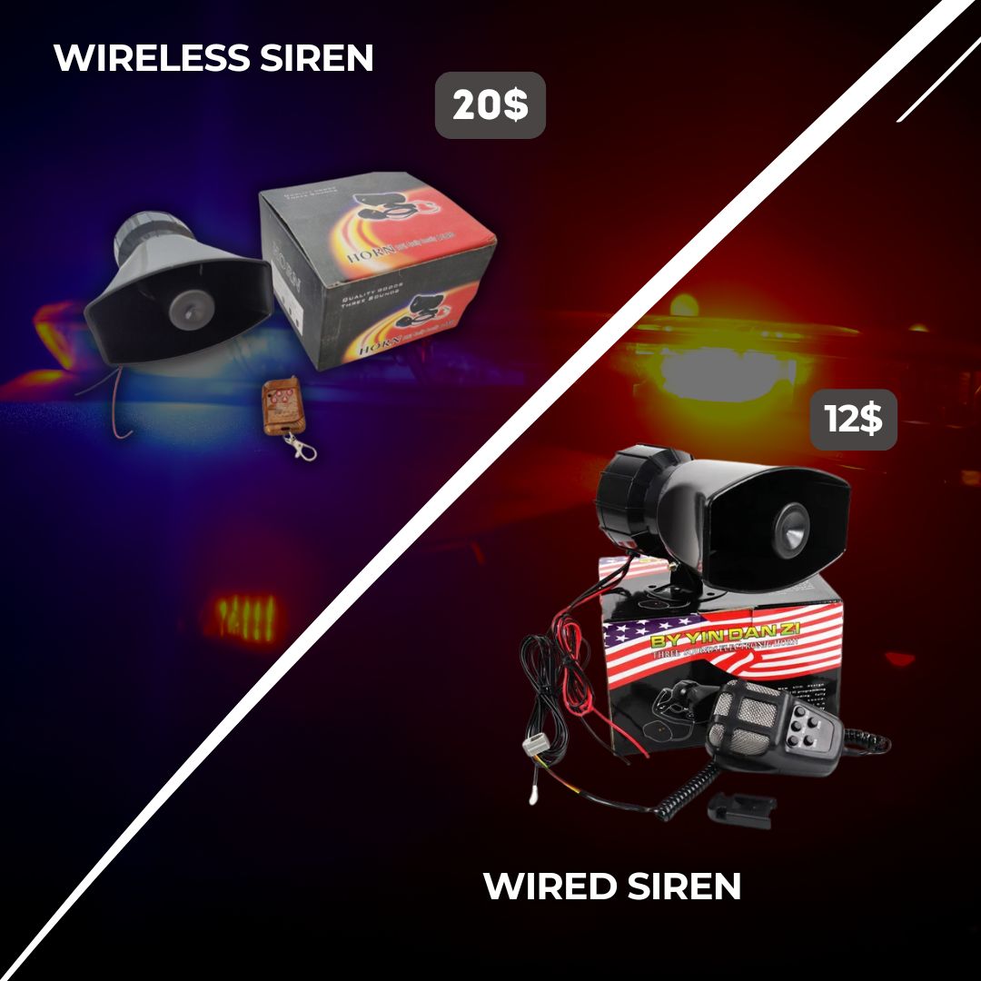 Car Siren Electronic Horn 100Watt