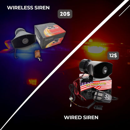 Car Siren Electronic Horn 100Watt