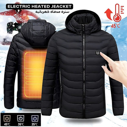 Heating Hoodie Jacket Outdoor Coat USB Electric Heated Jackets