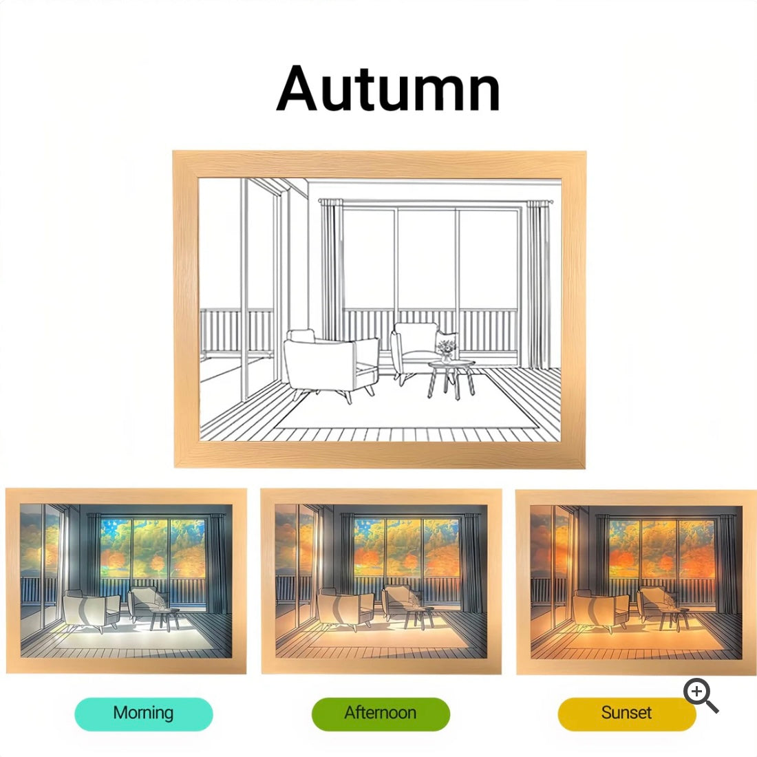 Rechargeable 3D LED
Frame Lamps