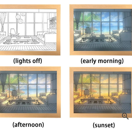 Rechargeable 3D LED
Frame Lamps