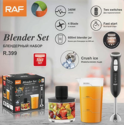 Raf Blender Set 3 In 1 600ml R399