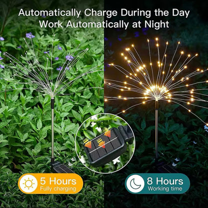 Starbust Adjustable Solar Powered Garden Firework Lights