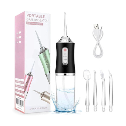 Professional Oral Irrigator for Teeth & Gums with 4 Jet Tips, 3 Modes & 360° Rotation , Water Dental Flosser