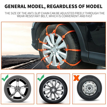 20 Pieces Car Tire Anti-Slip Strap 10*910mm Car Tire Non-Slip Zip Grip Strip Add Tire Traction for SUV Van Truck Snow Ice Mud