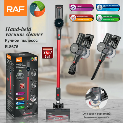 RAF 3 in 1 Handheld Cordless Wireless Vacuum Cleaner Bagless R8675