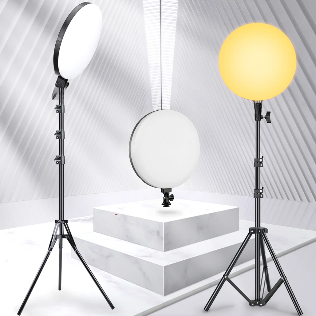 LED Lamp  Round Panel Lights for Photography, Home, and Office Lighting with Remote Control Ring Light