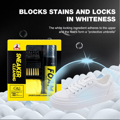 Shoe Cleaner Kit, Foam Sneaker Cleaner With Shoe Brush