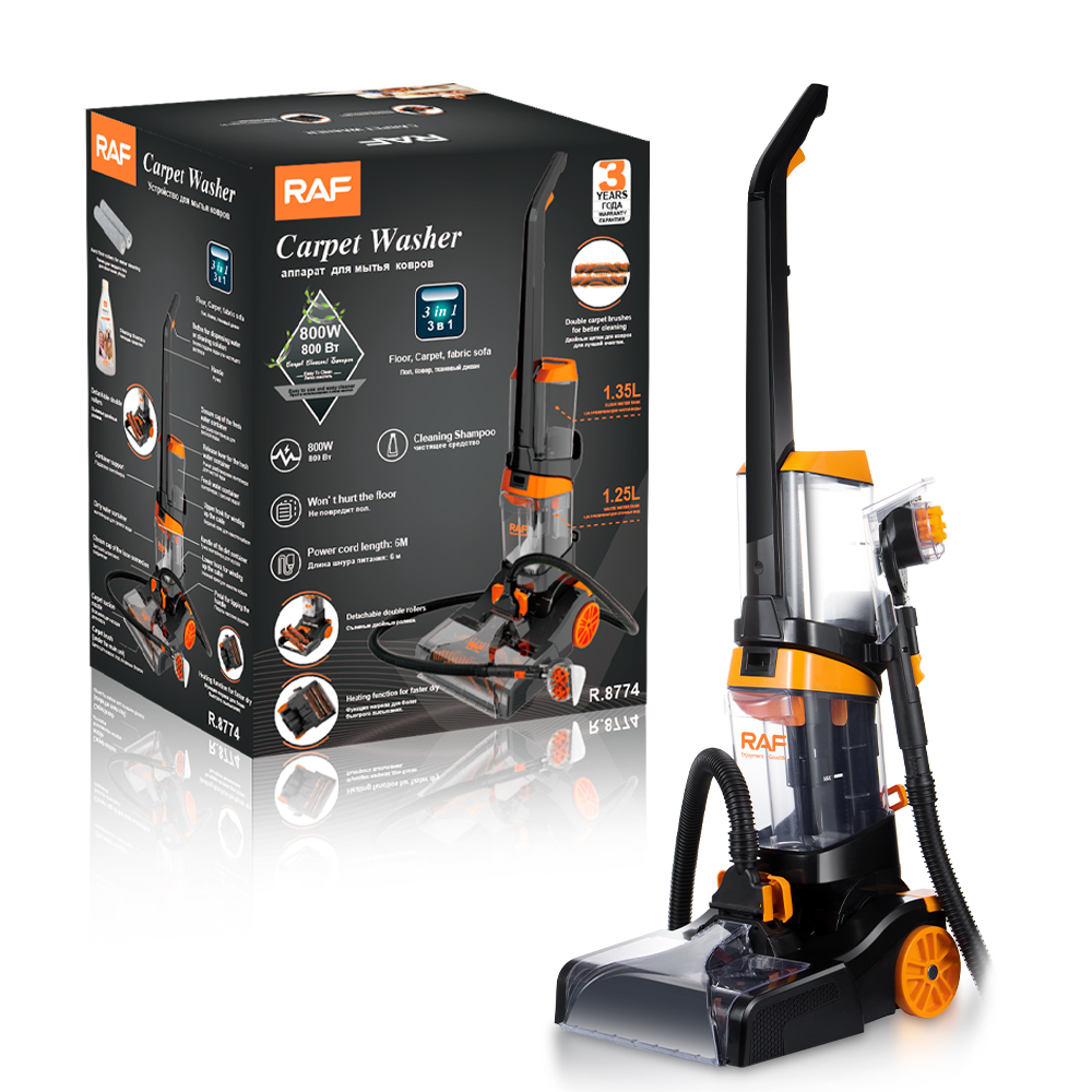RAF New 3-in-1 Lightweight Carpet Cleaner - Wet Dry Vacuum for Pet Hair & Cars R8774