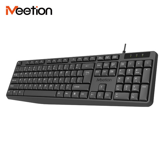 Meetion MT-K200 Economical Universal Waterproof 104 Keys USB Wired Office Keyboard
