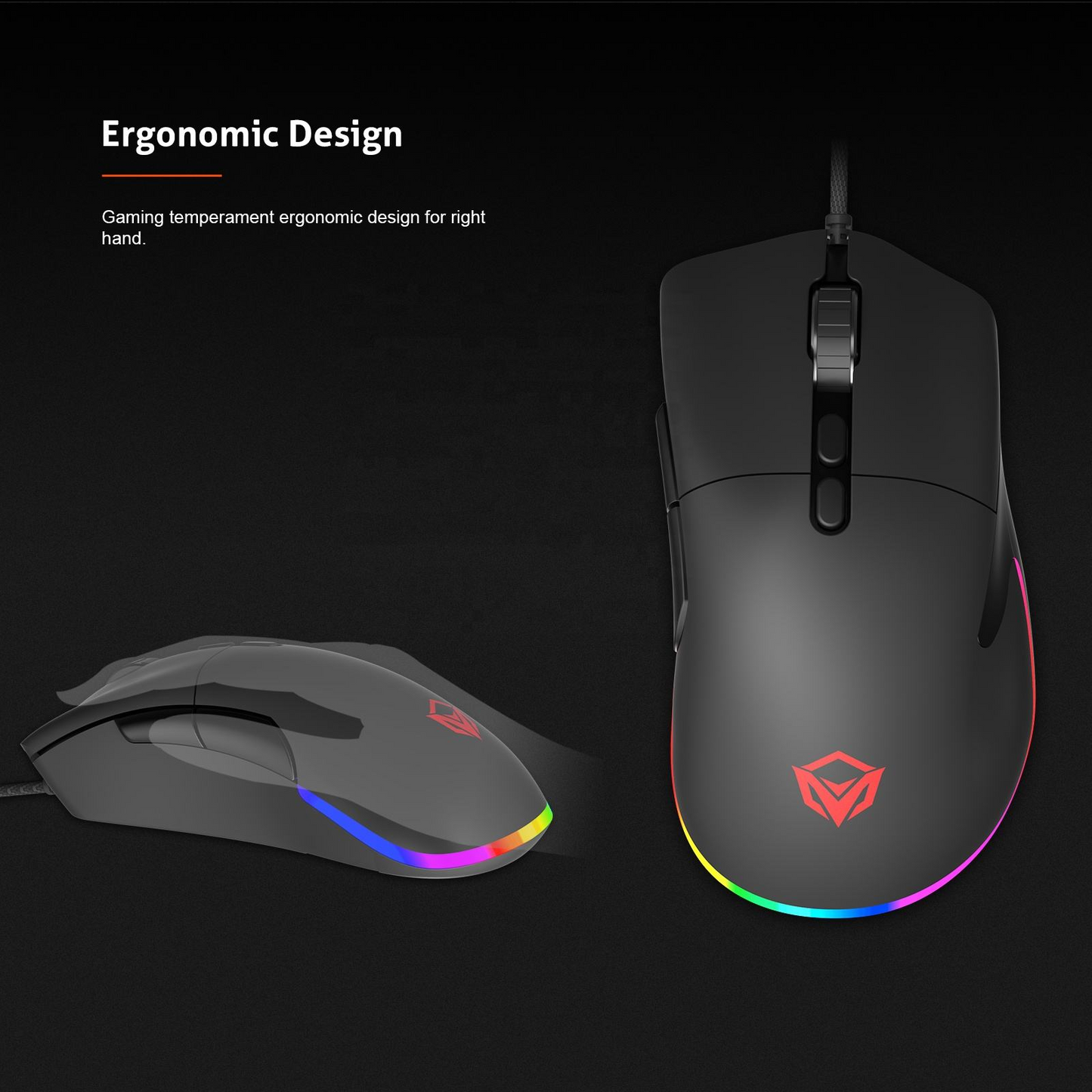 MEETION GM20 Optical Silent Wired Gaming Mouse