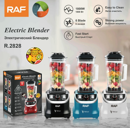 RAF Heavy Duty Electric Blender – 2L Smoothie & Juicer Blender with 6 Blades R2828
