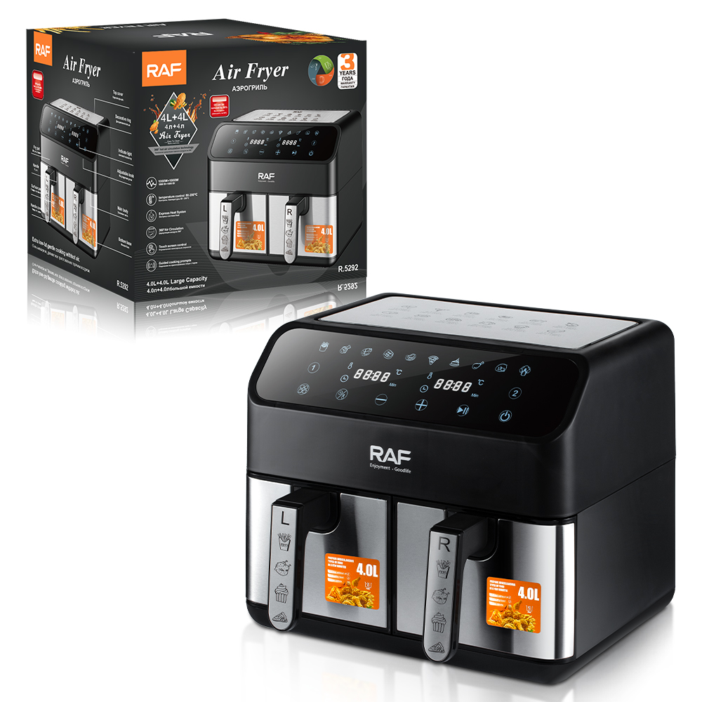RAF Professional Double Basket Electric Air Fryer Multi-Purpose R5292