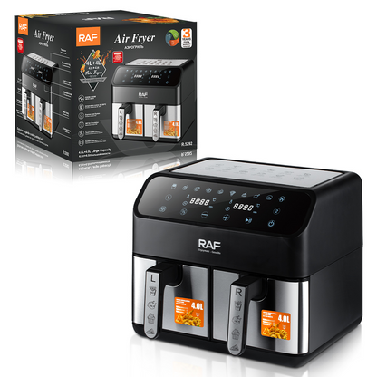 RAF Professional Double Basket Electric Air Fryer Multi-Purpose R5292