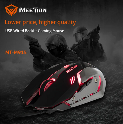 Meetion M915 Breathing LED Backlit Gaming Mouse