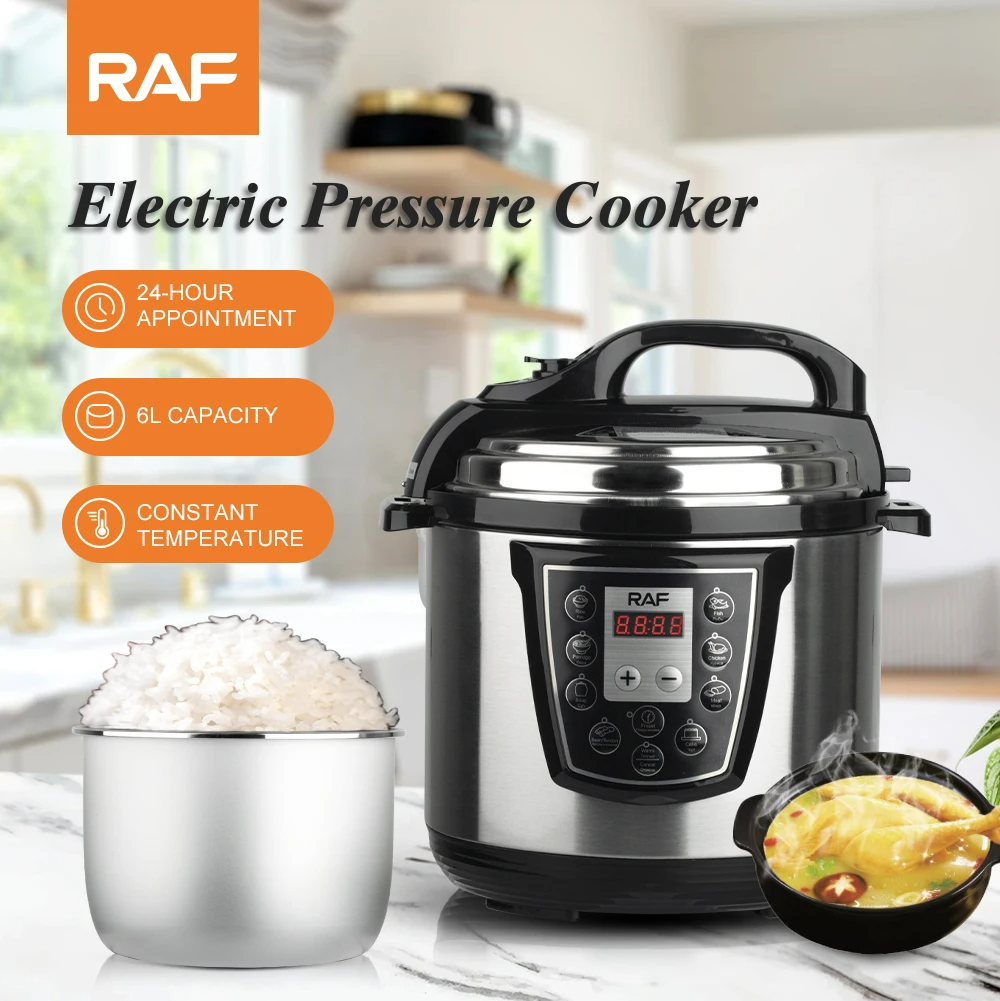 RAF Kitchen Cooking 6L Large Capacity Electrical Pressure Rice Cooker R177