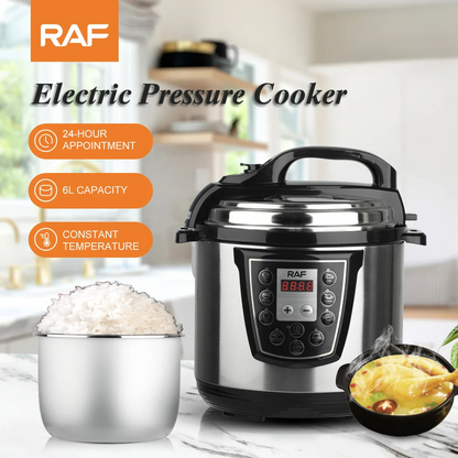 RAF Kitchen Cooking 6L Large Capacity Electrical Pressure Rice Cooker R177