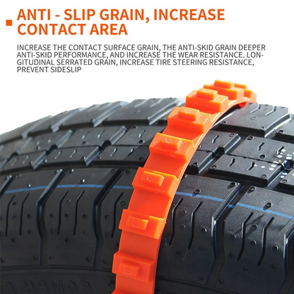 20 Pieces Car Tire Anti-Slip Strap 10*910mm Car Tire Non-Slip Zip Grip Strip Add Tire Traction for SUV Van Truck Snow Ice Mud