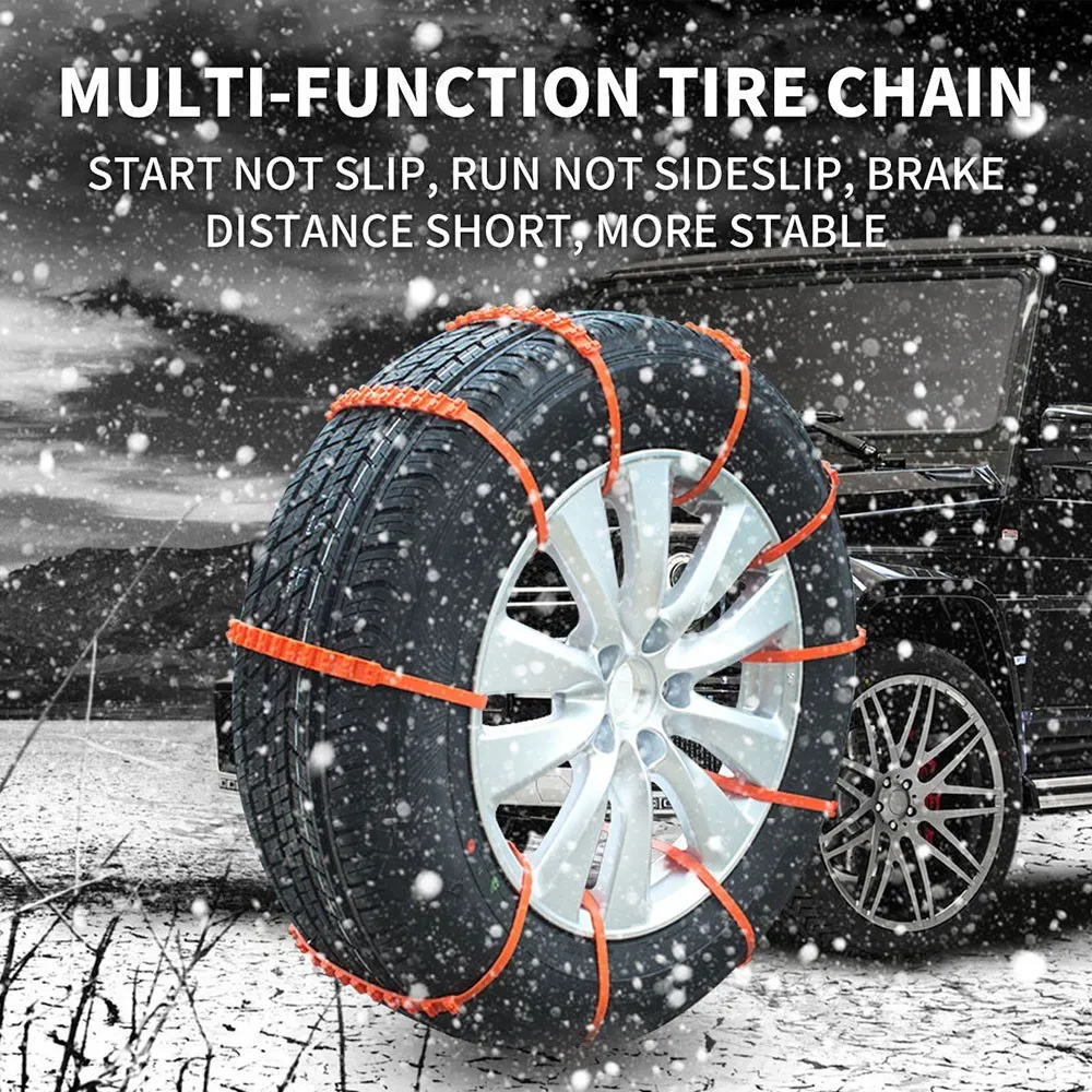 20 Pieces Car Tire Anti-Slip Strap 10*910mm Car Tire Non-Slip Zip Grip Strip Add Tire Traction for SUV Van Truck Snow Ice Mud