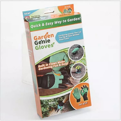 Gardening gloves with 4 claws
