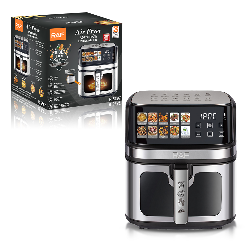 RAF 1700W 8 Liter Touch Screen Air Fryer Temperature Control R5387