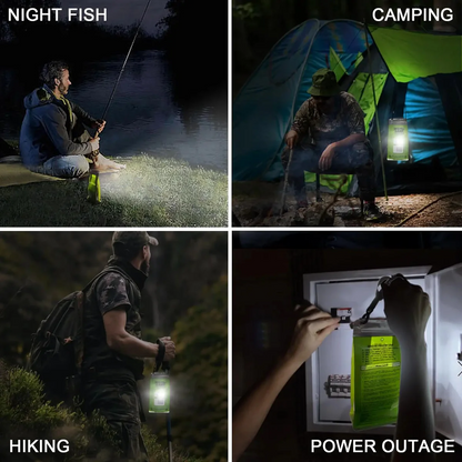 Portable Salt Water LED Lamp for Camping, Hiking & Emergencies.