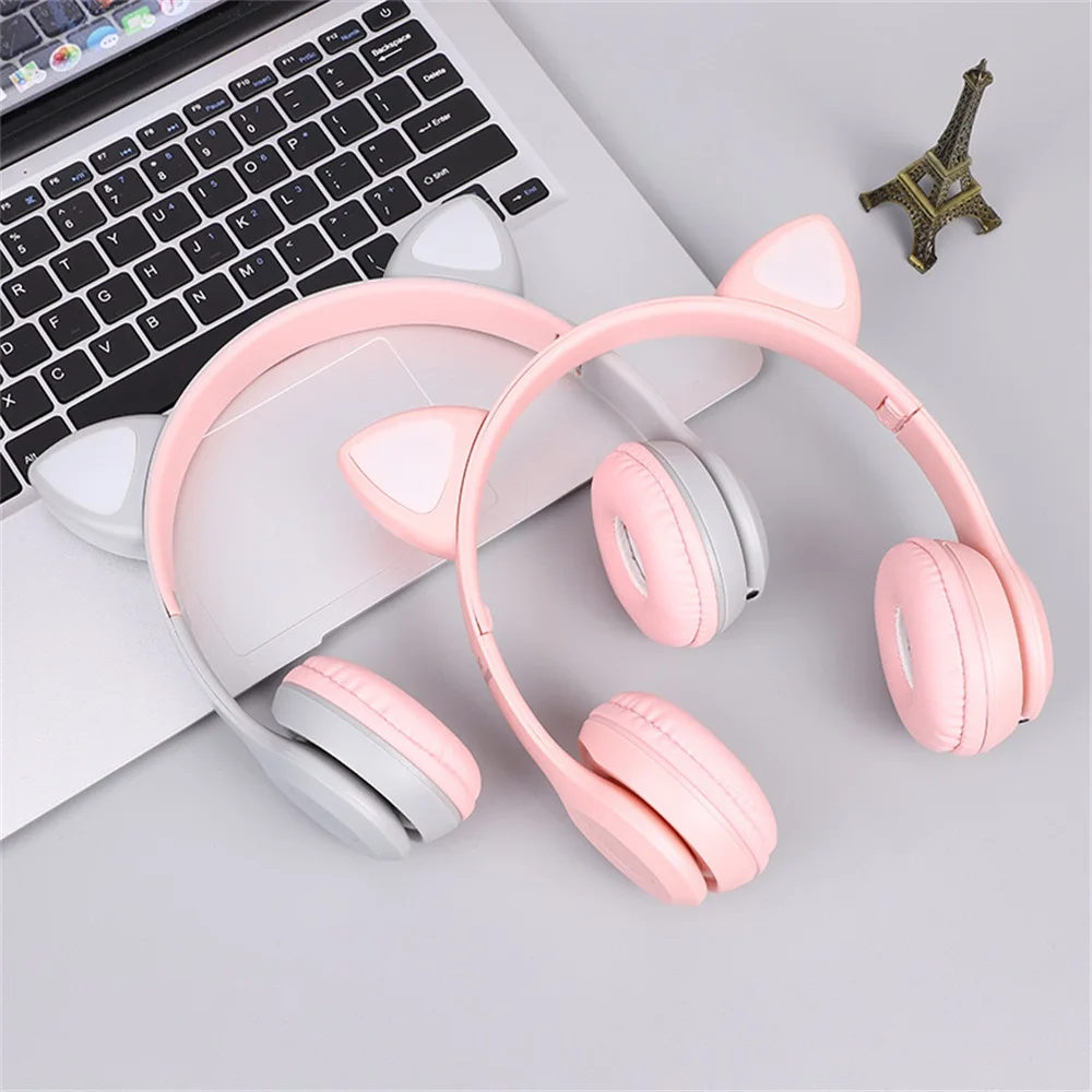 Cat Ears Bluetooth Wireless Headphone With Mic