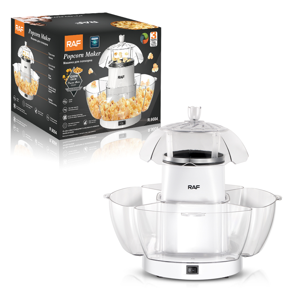 Large Capacity Electric Popcorn Machine with Bowl 1200W RAF R9004