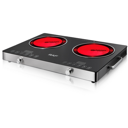 RAF Electric Infrared Cooker Cooktop Electric Stove Dual Burner R8050