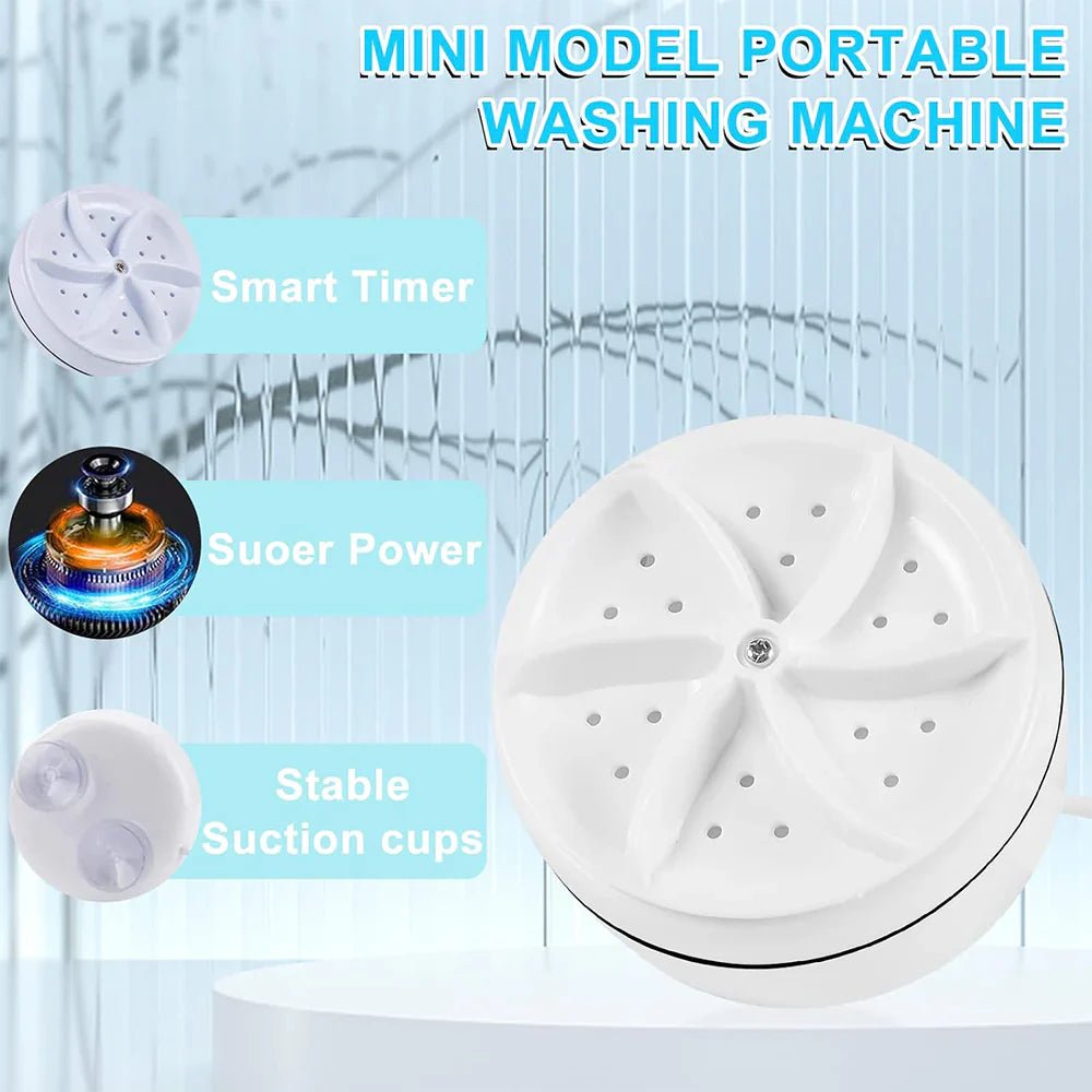 Newtic Ultrasonic Turbine Mini Washing Machine