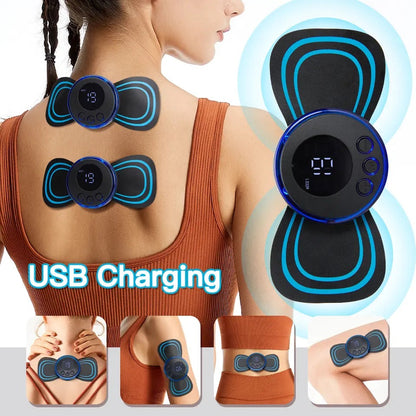 EMS Mini Portable Electric Neck, Back & Body Pain Relief Massager