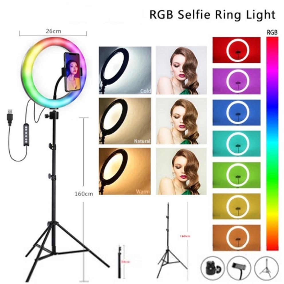 RGB Ring Light With 2.1 Meter Tripod