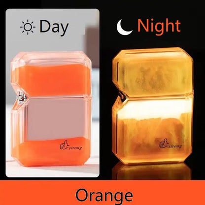 Luminous quicksand fluorescent gas lighter