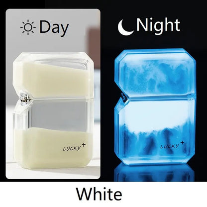 Luminous quicksand fluorescent gas lighter