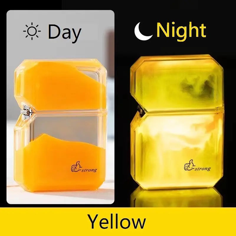 Luminous quicksand fluorescent gas lighter