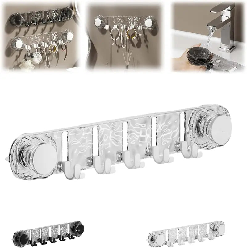 Suction Cup Hook Rack 1 Pcs