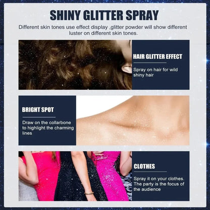 Shiny Glitter Spray Body Glitter Spray, Hair Glitter