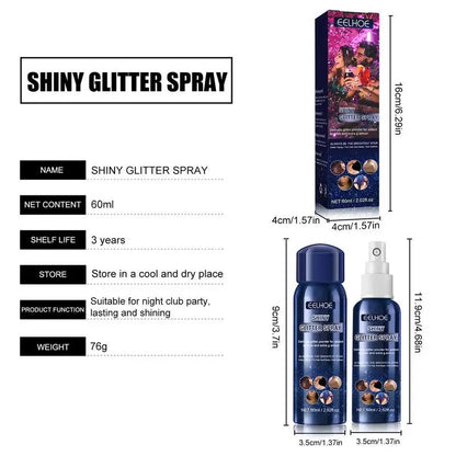 Shiny Glitter Spray Body Glitter Spray, Hair Glitter