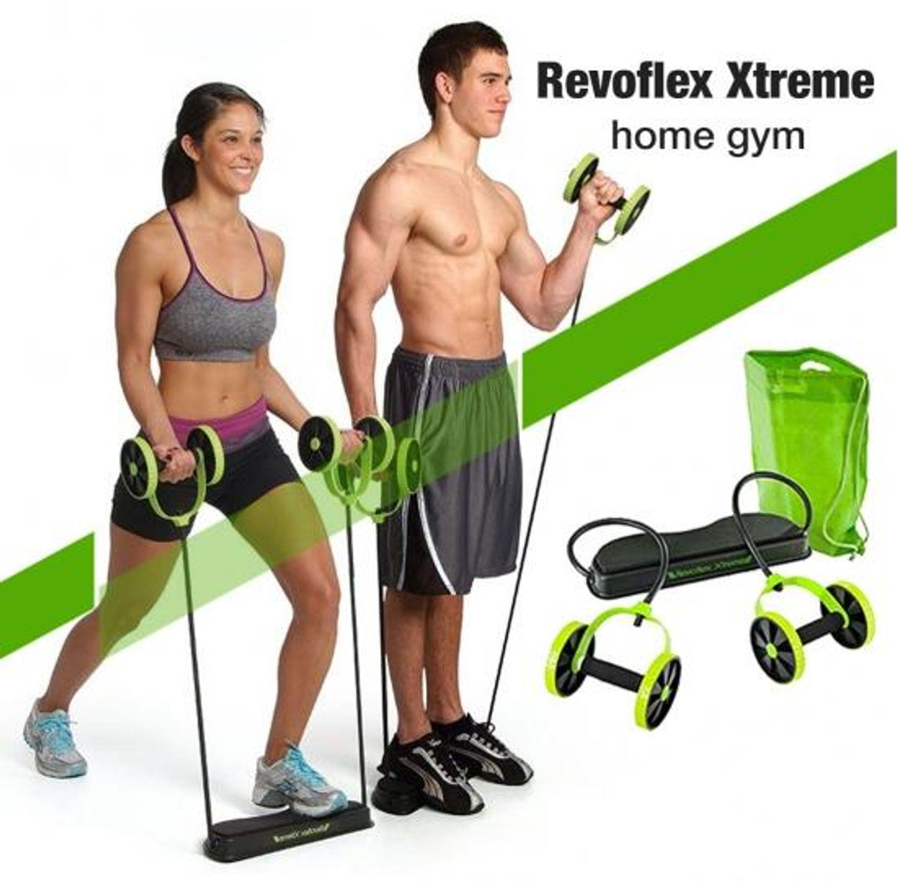 Revoflex Xtreme Abs Abdominal Exercise Wheel Body Strength Training Roller