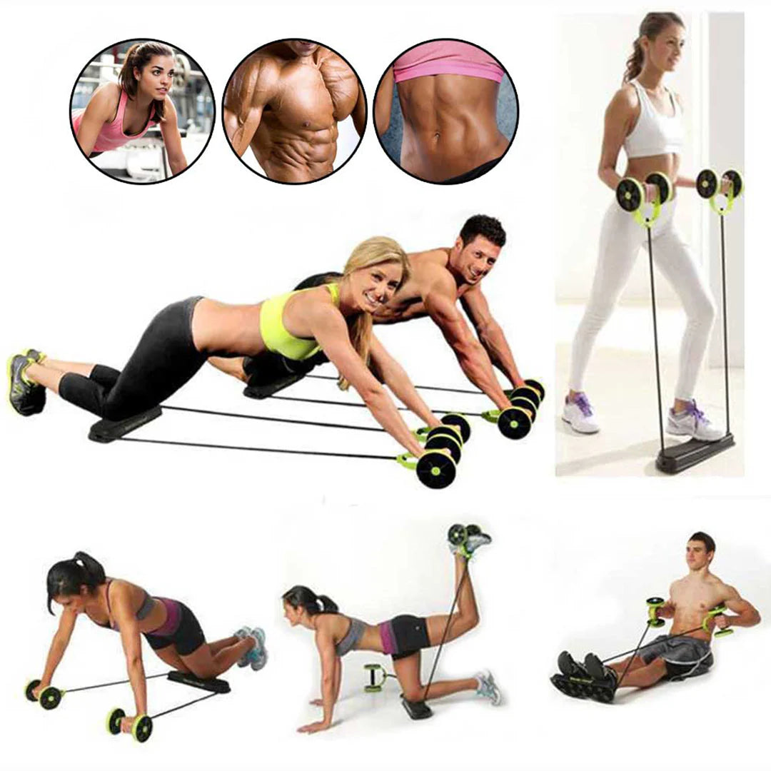Revoflex Xtreme Abs Abdominal Exercise Wheel Body Strength Training Roller