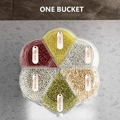 360-degree Rotary Sealed Bucket Food Dispenser