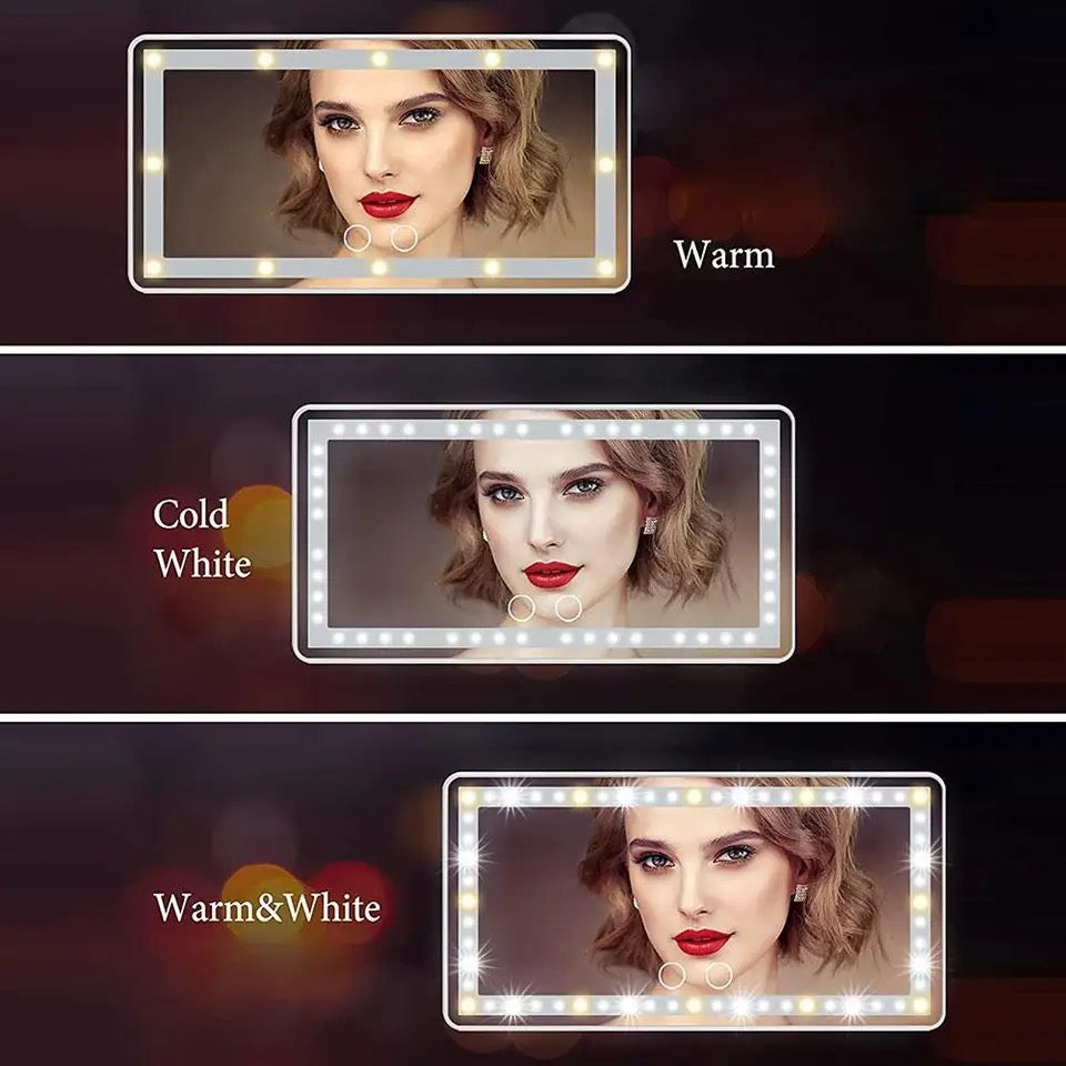 Car Mirror Vanity Led
Rechargeable 3 Color