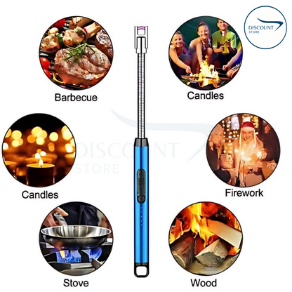 Rechargeable  Electric Lighter, Windproof, Flexible Neck