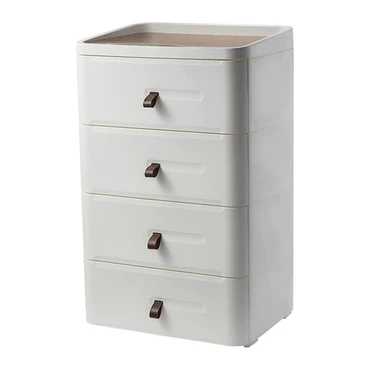 4 Drawer Storage Cabinets Japanese Style Bedside Table - AS435