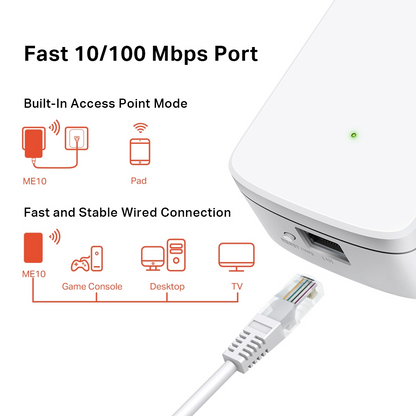 MERCUSYS ME10 Wireless Wifi Repeater Network Extension 300Mbps