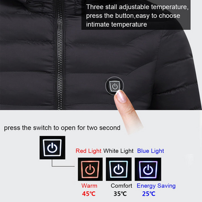 Heating Hoodie Jacket Outdoor Coat USB Electric Heated Jackets