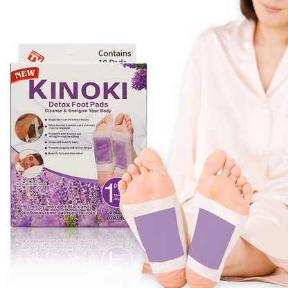 Detox Foot Patches Pain Free Foot Pads for Stress Relief Sleep Remove Cleansing Detox Foot Patches Kit Natural ingredients Toxins Ginger Foot Detox- SET OF 2 (PURPLE)