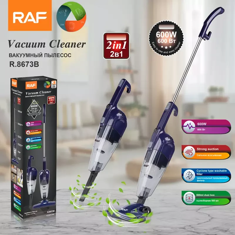 Raf 2 in 1 Handheld Vacuum Cleaner Bagless 600W R8673