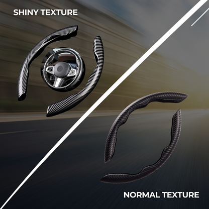 Car carbon fiber steering wheel cover non slip
