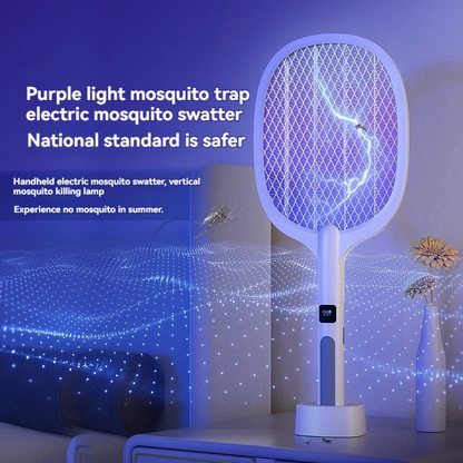 USB Rechargeable Electric Mosquito Swatter & Lamp – Fly Zapper